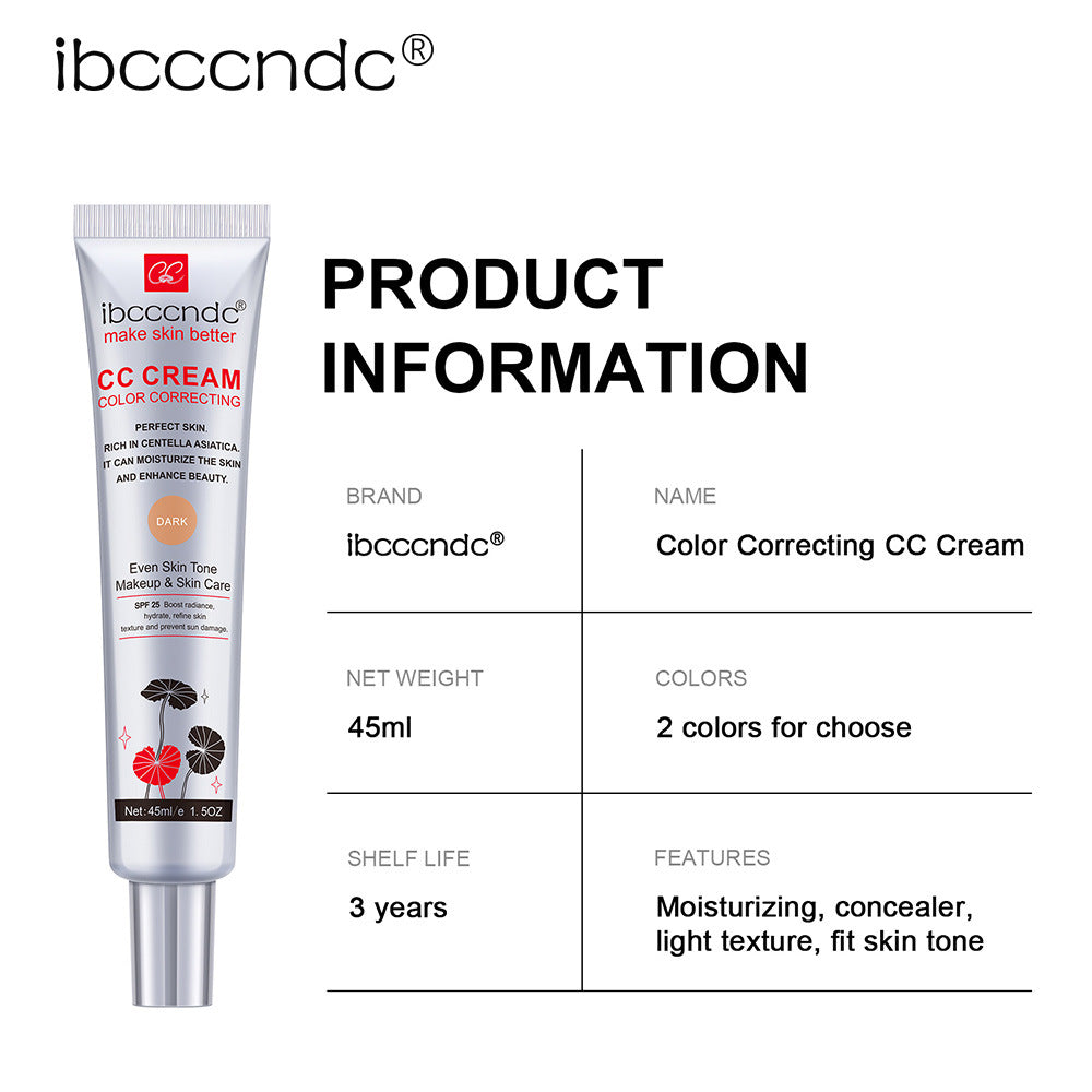 Moisturizing Correcting CC Cream Waterproof Anti-sweat Makeup Before Concealer Lasting Women Makeup Prote - photo 9