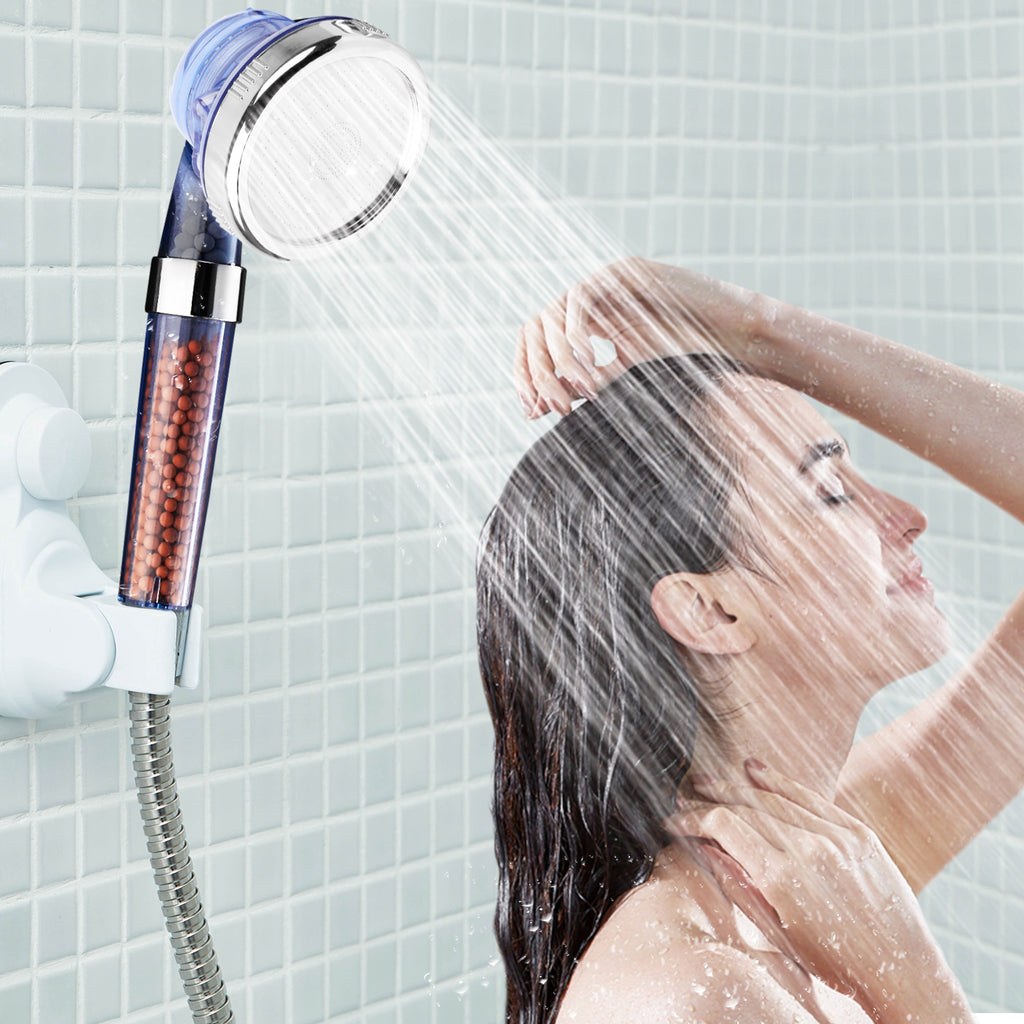 1Pc Ionic Filtration Shower Head High Pressure 3 Mode Stone Water Saving Bath - photo 4
