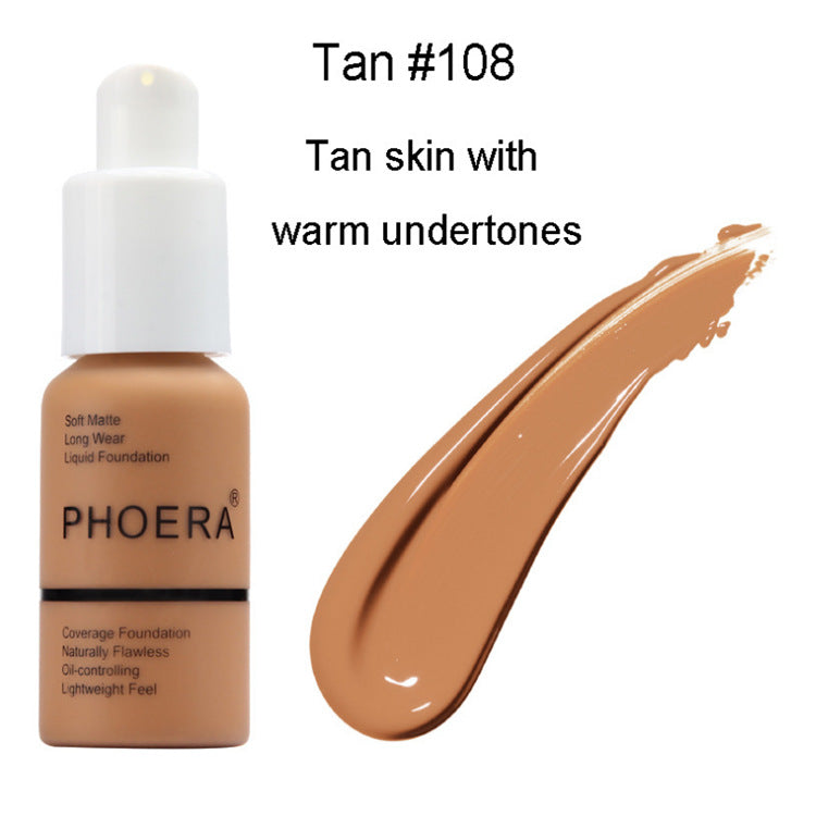 Explosive Press Type Oil Control Natural Color Matte Concealer Foundation Cream - photo 3