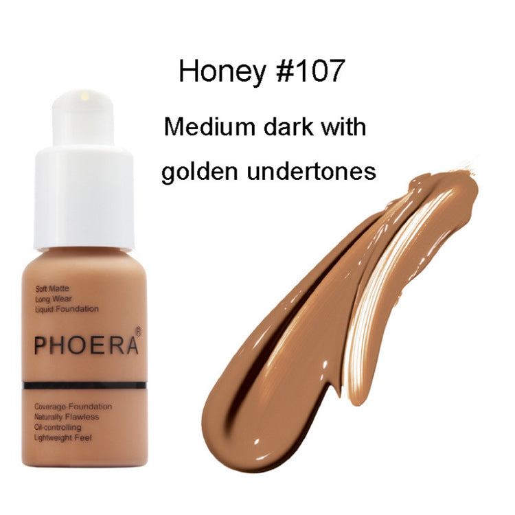 Explosive Press Type Oil Control Natural Color Matte Concealer Foundation Cream - photo 5