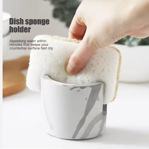 Diatom Mud Sponge Rack Kitchen & Bathroom Sink Caddy For Sponges Scrubbers - photo 8