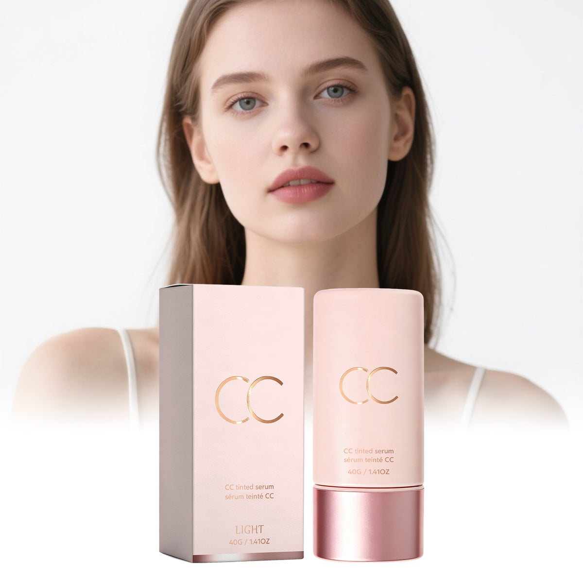 CC Tinted Moisturizer - Color Correcting Face Cream with Lightweight Coverage, 40g