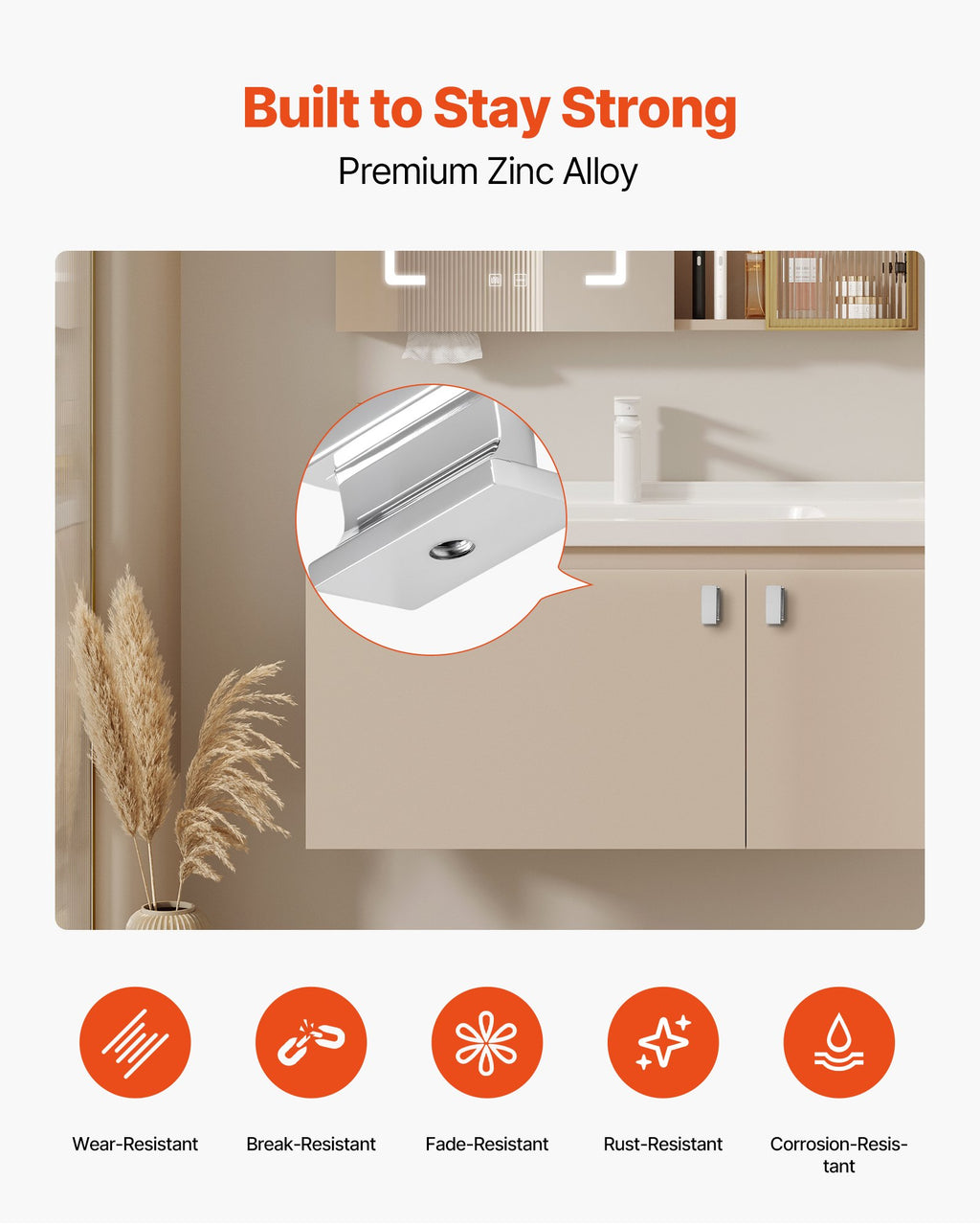 Cabinet Knobs, 10 Pack, 1.42 Inch Zinc Alloy Drawer Pulls Door Handles - photo 5