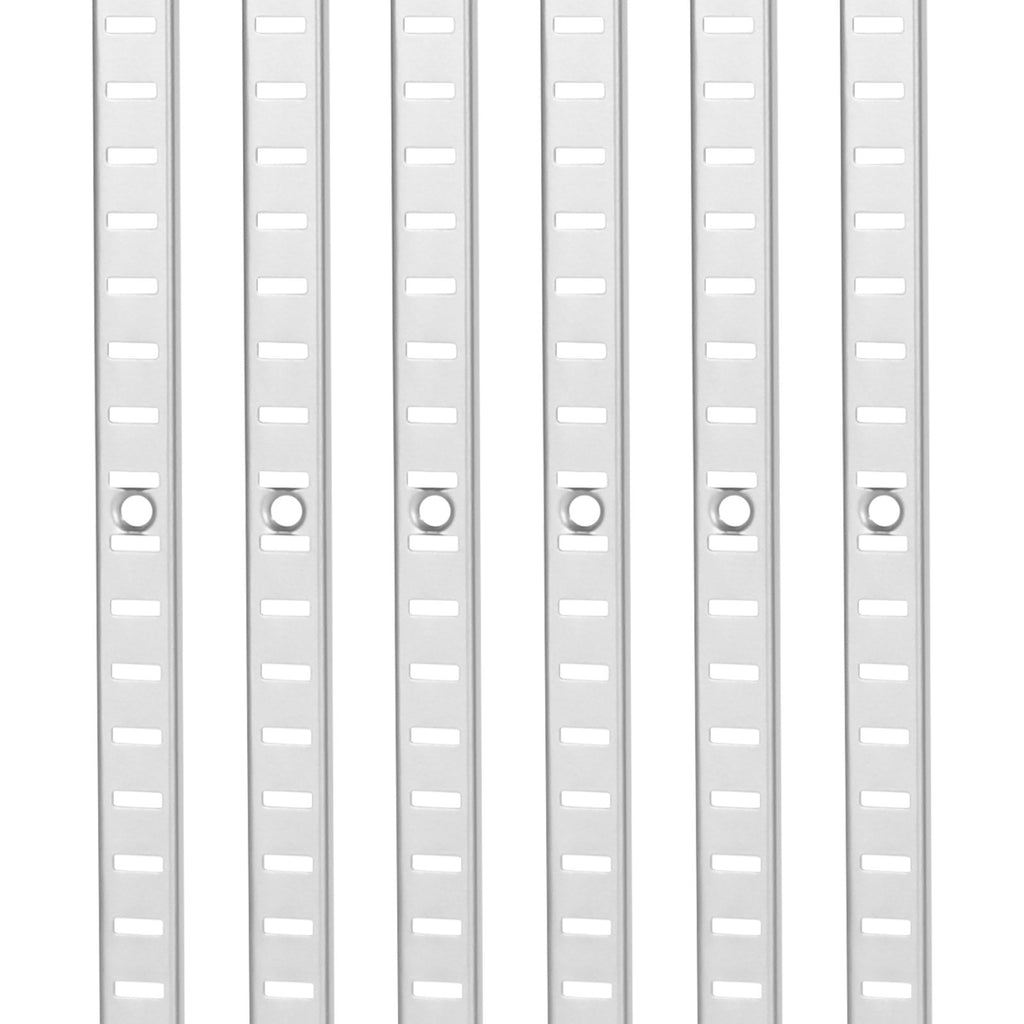 Adjustable Shelf Pilaster Strips, 36.3 in, 8-Pack