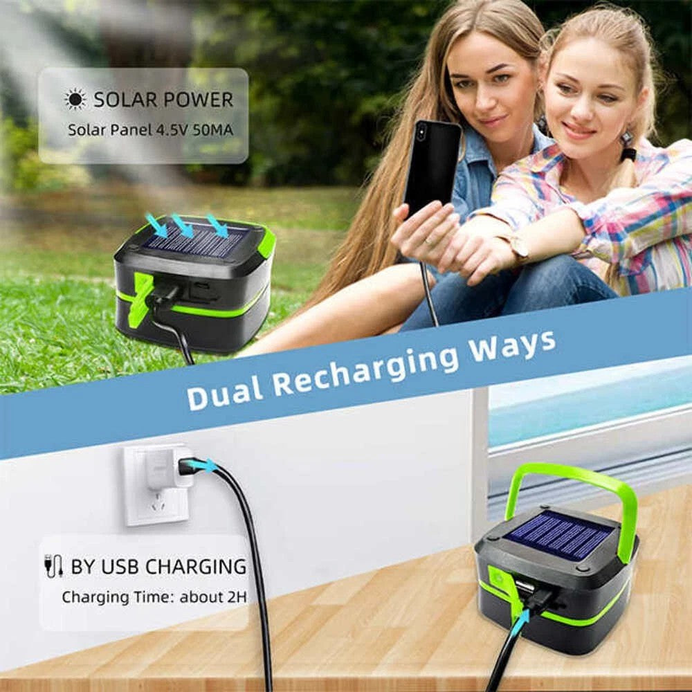 Rechargeable LED Lantern — 60 LEDs, Solar + USB, 5 Modes - photo 7