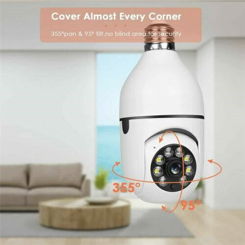 IR E27 Light Bulb Camera 1080P HD Wireless Wifi Smart Home Security Camera - photo 8