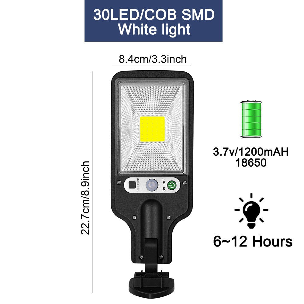 Solar Motion Sensor Lights Outdoor, 2 Pack Waterproof LED Security Wall Lights - photo 2