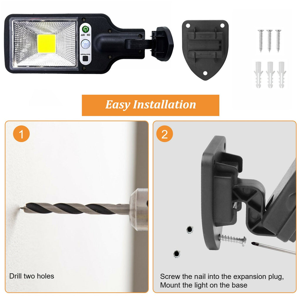 Solar Motion Sensor Lights Outdoor, 2 Pack Waterproof LED Security Wall Lights - photo 8