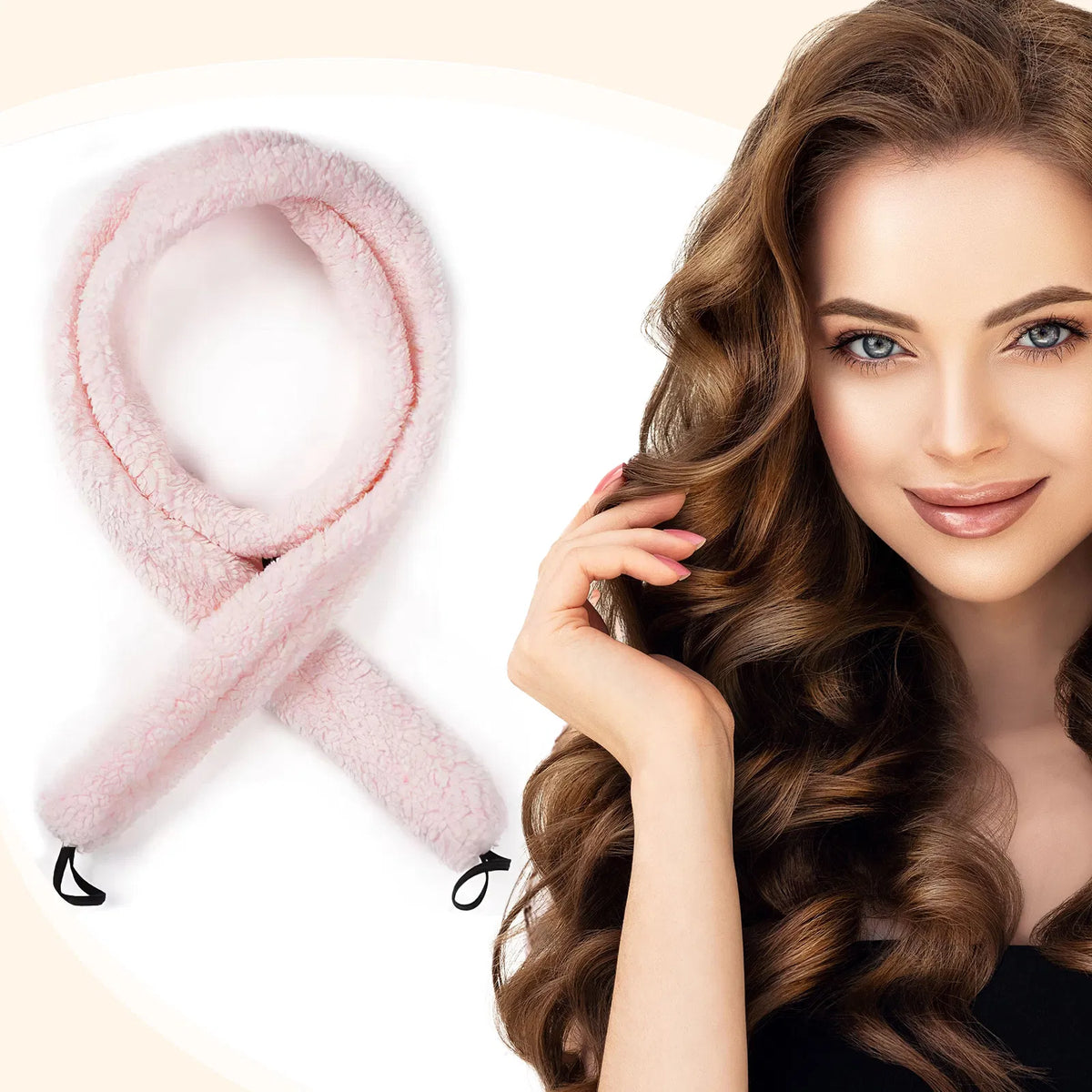 Heatless Satin Hair Curler for Overnight Waves - photo 5