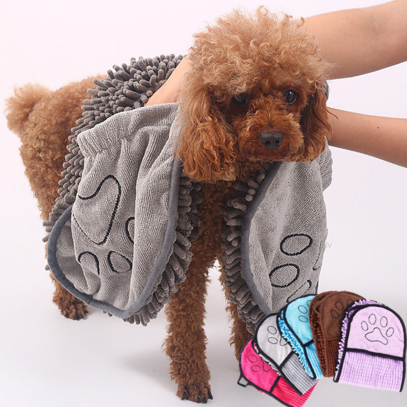 Dogs Cats Towels Super Absorbent Dog Bathrobe Microfiber Bath Towels Quick-Drying Cat Bath Towel For Pets - photo 7