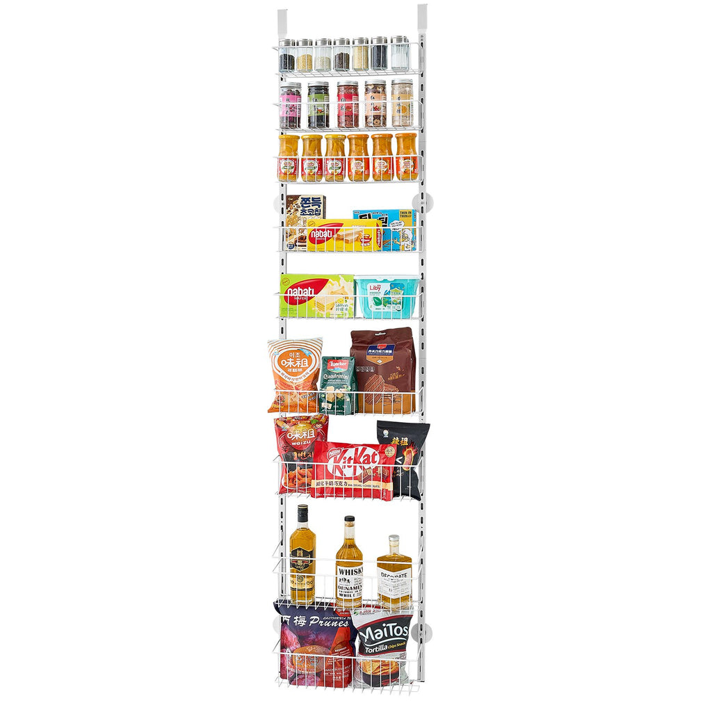 9-Tier Over The Door Pantry Organizer Hanging Storage Rack Adjustable Kitchen - photo 6