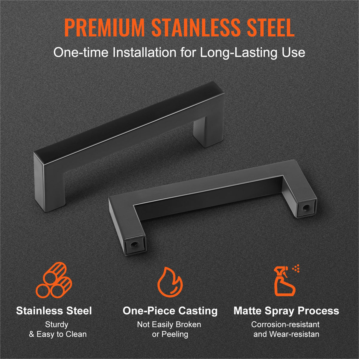30 Pack Cabinet Pulls, 3.86in / 96mm Center To Center Slim Square Kitchen - photo 2