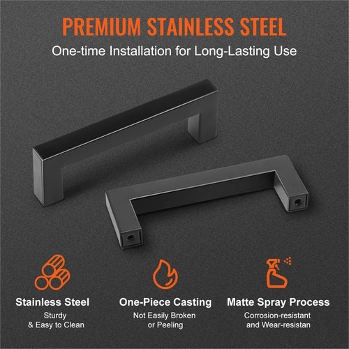 30 Pack Cabinet Pulls, 3.86in / 96mm Center To Center Slim Square Kitchen - photo 2