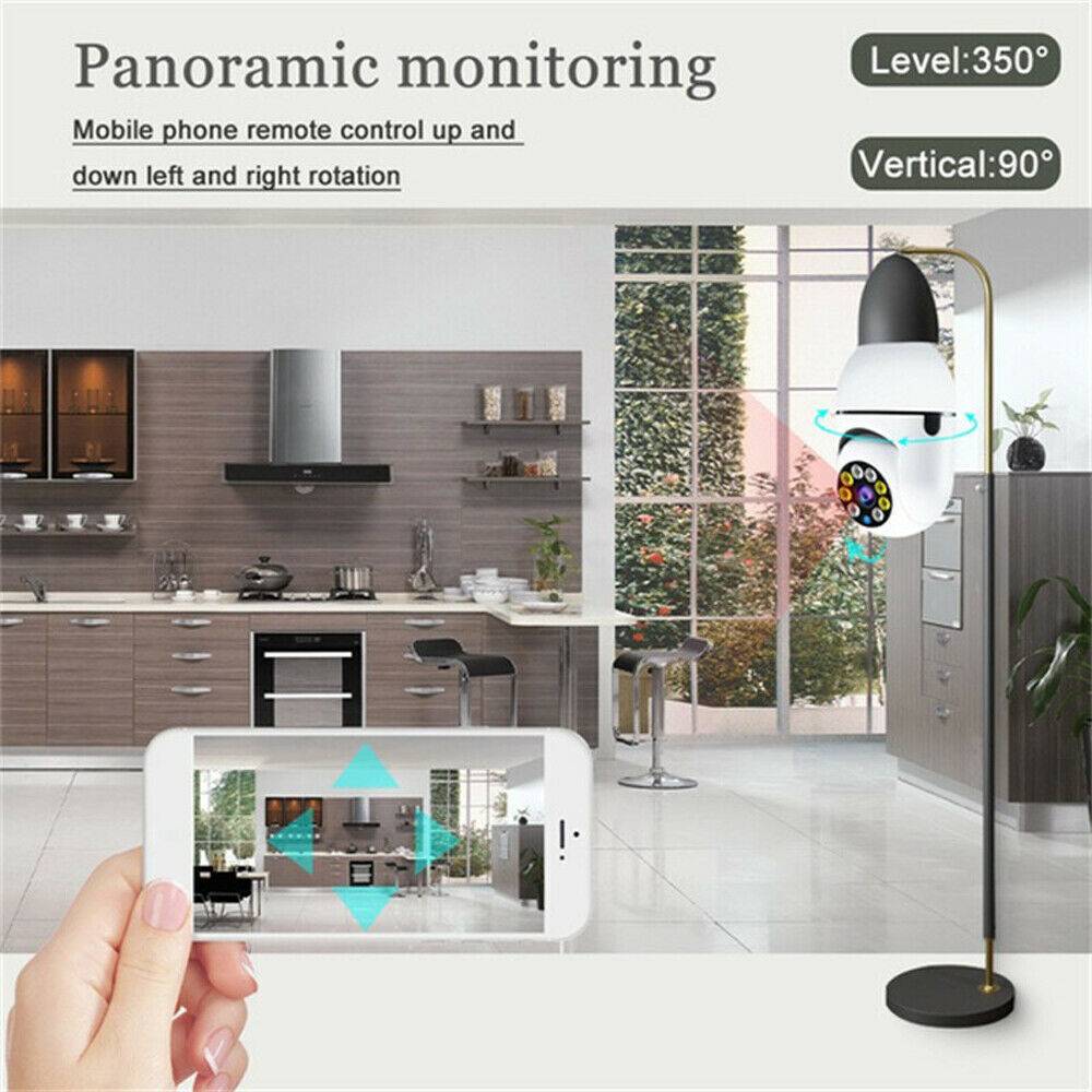 IR E27 Light Bulb Camera 1080P HD Wireless Wifi Smart Home Security Camera - photo 5