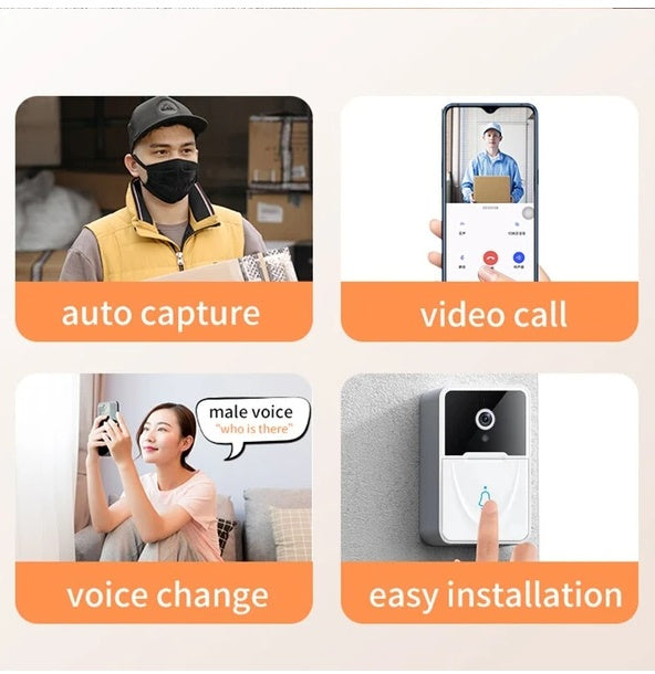 Wireless Security WiFi Smart Doorbell Intercom Video Camera Bell Chime Door Ring - photo 2