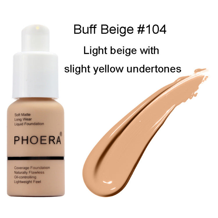 Explosive Press Type Oil Control Natural Color Matte Concealer Foundation Cream - photo 4