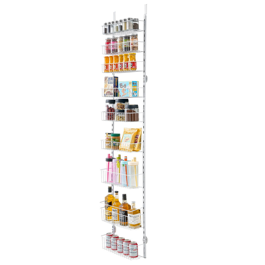 9-Tier Over The Door Pantry Organizer Hanging Storage Rack Adjustable Kitchen - photo 2