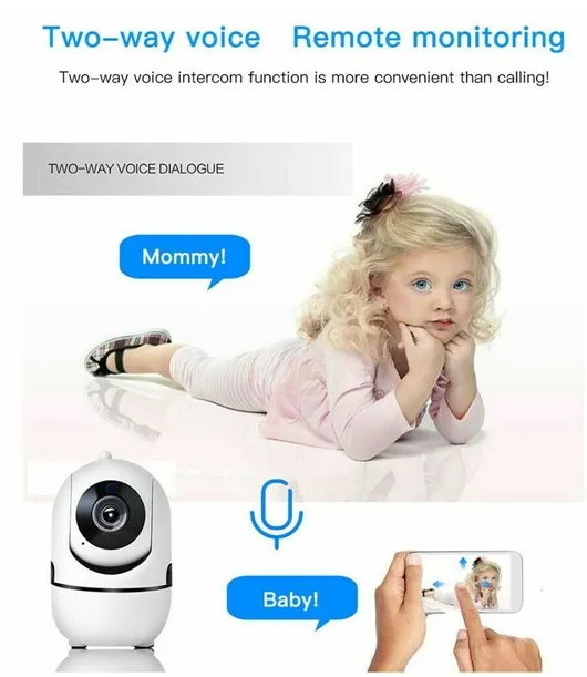 Indoor WiFi Security Camera — 1080P, Night Vision, Two-Way Audio - photo 3