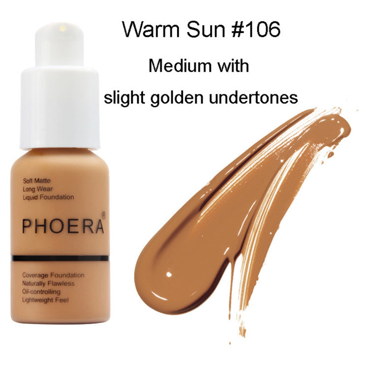 Explosive Press Type Oil Control Natural Color Matte Concealer Foundation Cream - photo 2