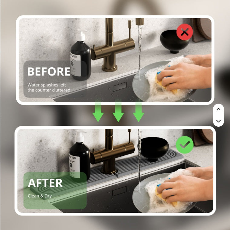 Diatomaceous Earth Sink Tray Stone Home Sink Caddy Kitchen Instant Dry Sink - photo 3