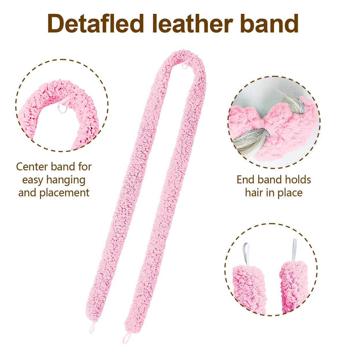 Heatless Satin Hair Curler for Overnight Waves - photo 4