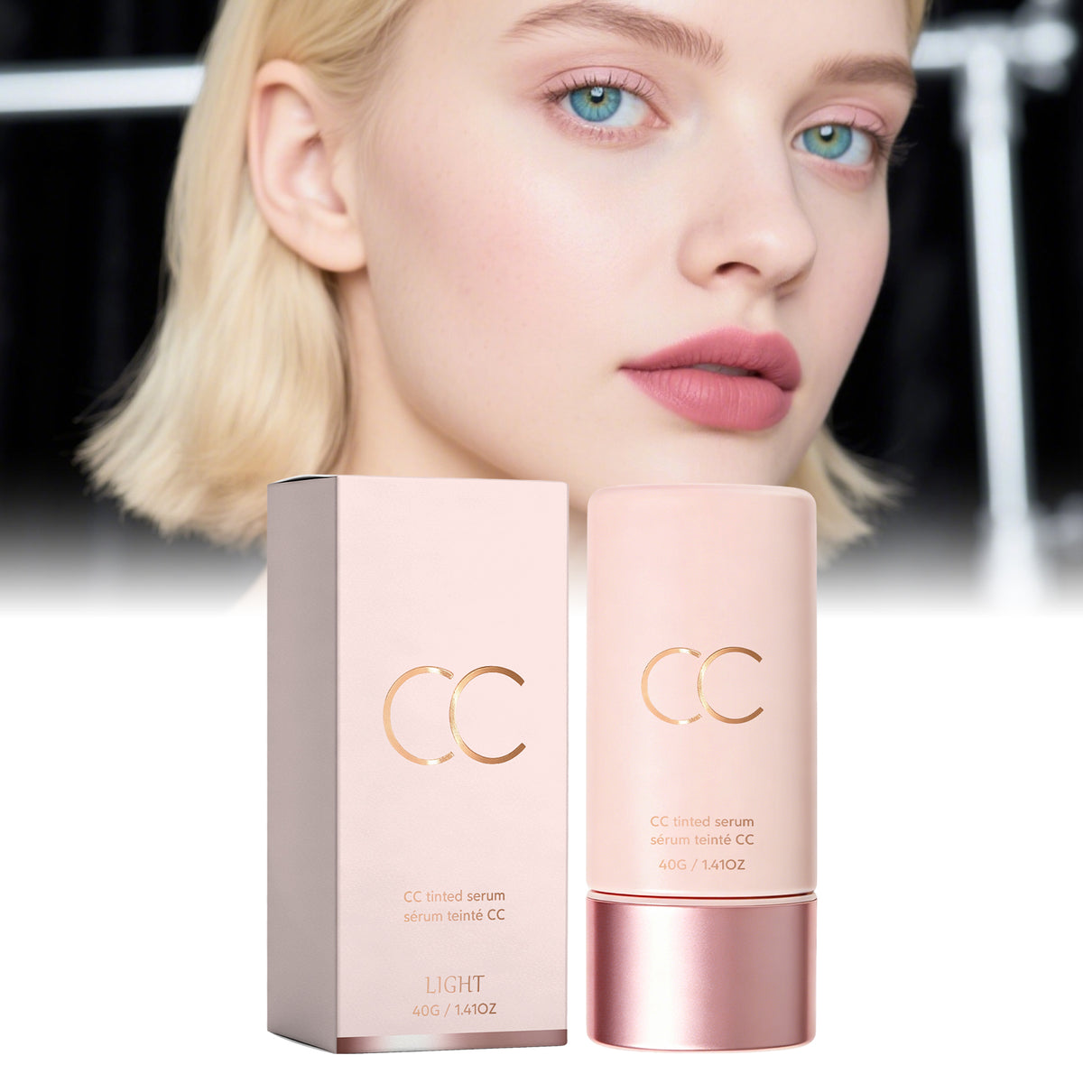 CC Tinted Moisturizer - Color Correcting Face Cream with Lightweight Coverage, 40g