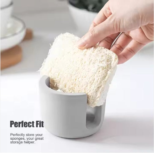 Diatom Mud Sponge Rack Kitchen & Bathroom Sink Caddy For Sponges Scrubbers - photo 5
