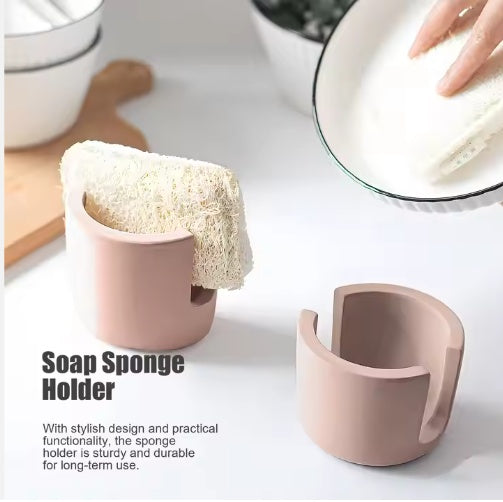 Diatom Mud Sponge Rack Kitchen & Bathroom Sink Caddy For Sponges Scrubbers - photo 2