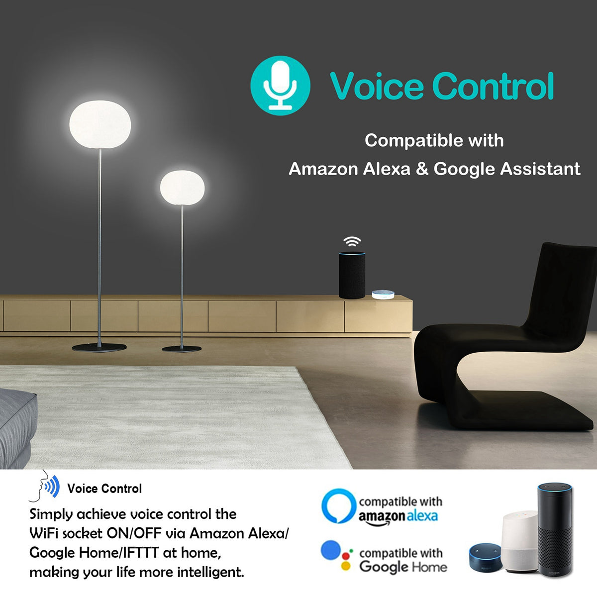 WiFi Smart Plug Outlet Wireless Smart Socket APP Remote Voice Control Timer - photo 4