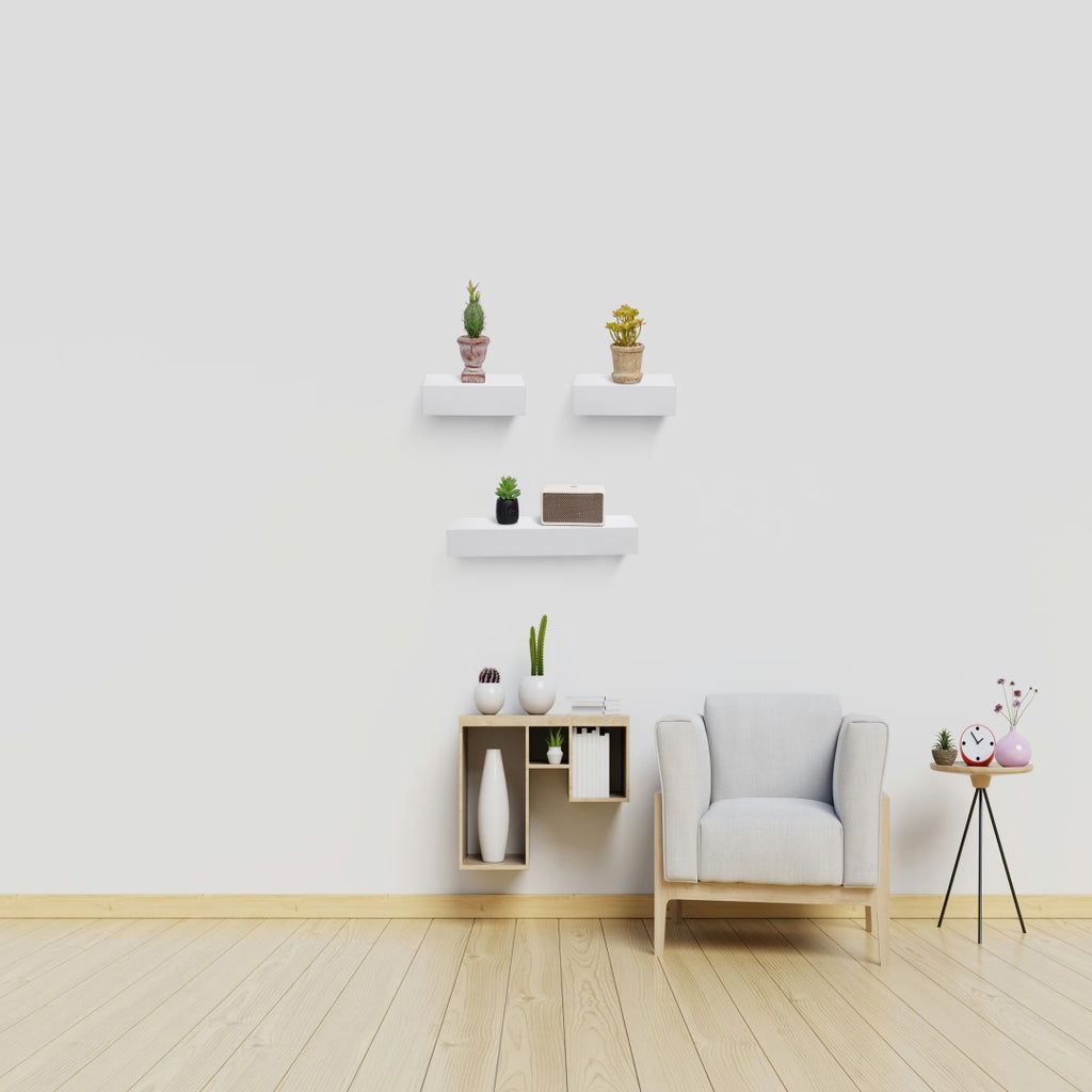 Floating Shelves 17.72 Wall Mounted Wood Shelves For Bathroom, Bedroom, Living - photo 3