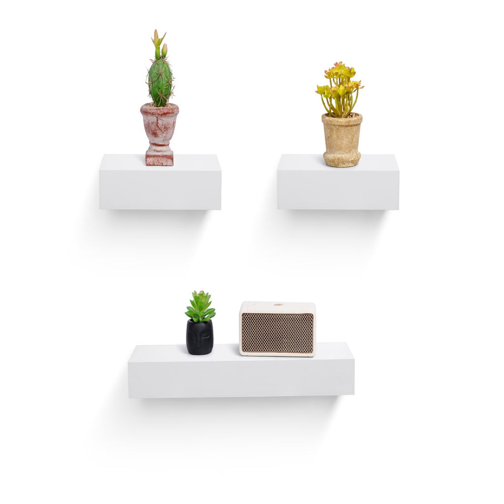 Floating Shelves 17.72 Wall Mounted Wood Shelves For Bathroom, Bedroom, Living - photo 6