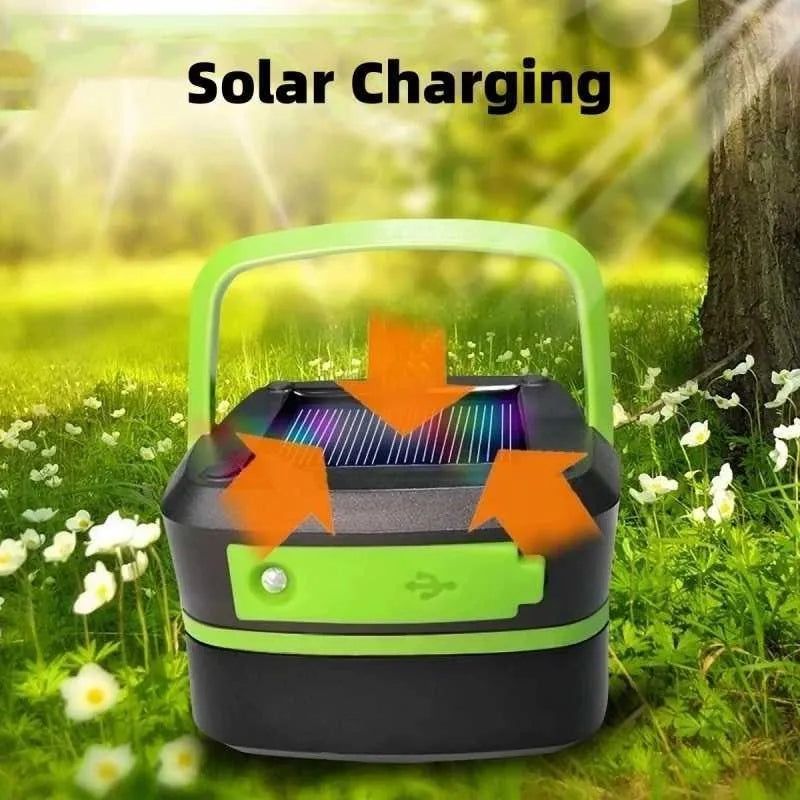 Rechargeable LED Lantern — 60 LEDs, Solar + USB, 5 Modes - photo 2