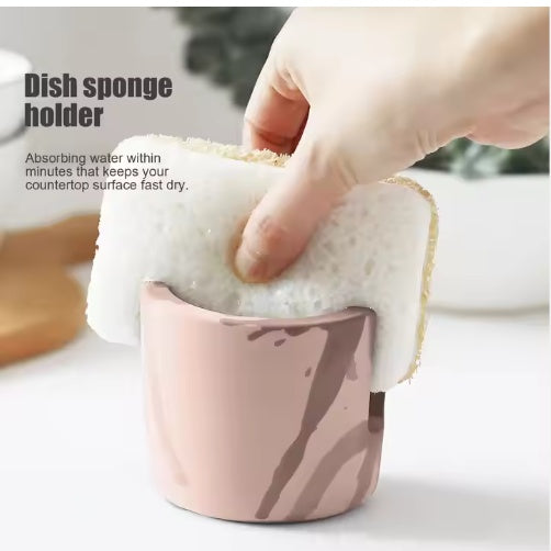 Diatom Mud Sponge Rack Kitchen & Bathroom Sink Caddy For Sponges Scrubbers - photo 4