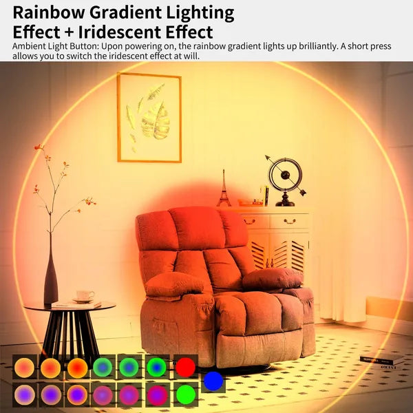 4pcs Rechargeable LED Night Light Wall Lamp Commercial StrobeLight Multi-color - photo 5