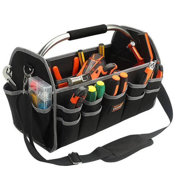 16 Inch Heavy Duty Electrician's Tool Bag Large Capacity Woodworking Handbag - photo 5