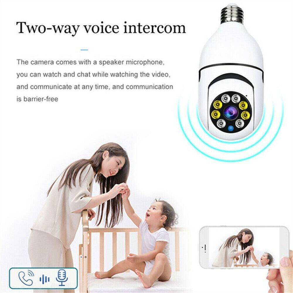IR E27 Light Bulb Camera 1080P HD Wireless Wifi Smart Home Security Camera - photo 2