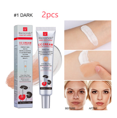 Moisturizing Correcting CC Cream Waterproof Anti-sweat Makeup Before Concealer Lasting Women Makeup Prote - photo 11