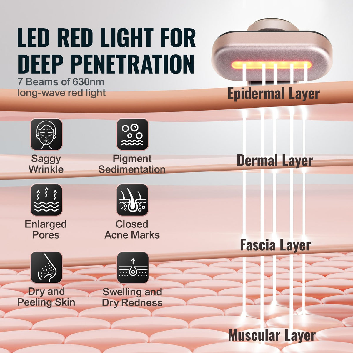 Red Light Wand for Face & Neck, 3-in-1 - photo 4
