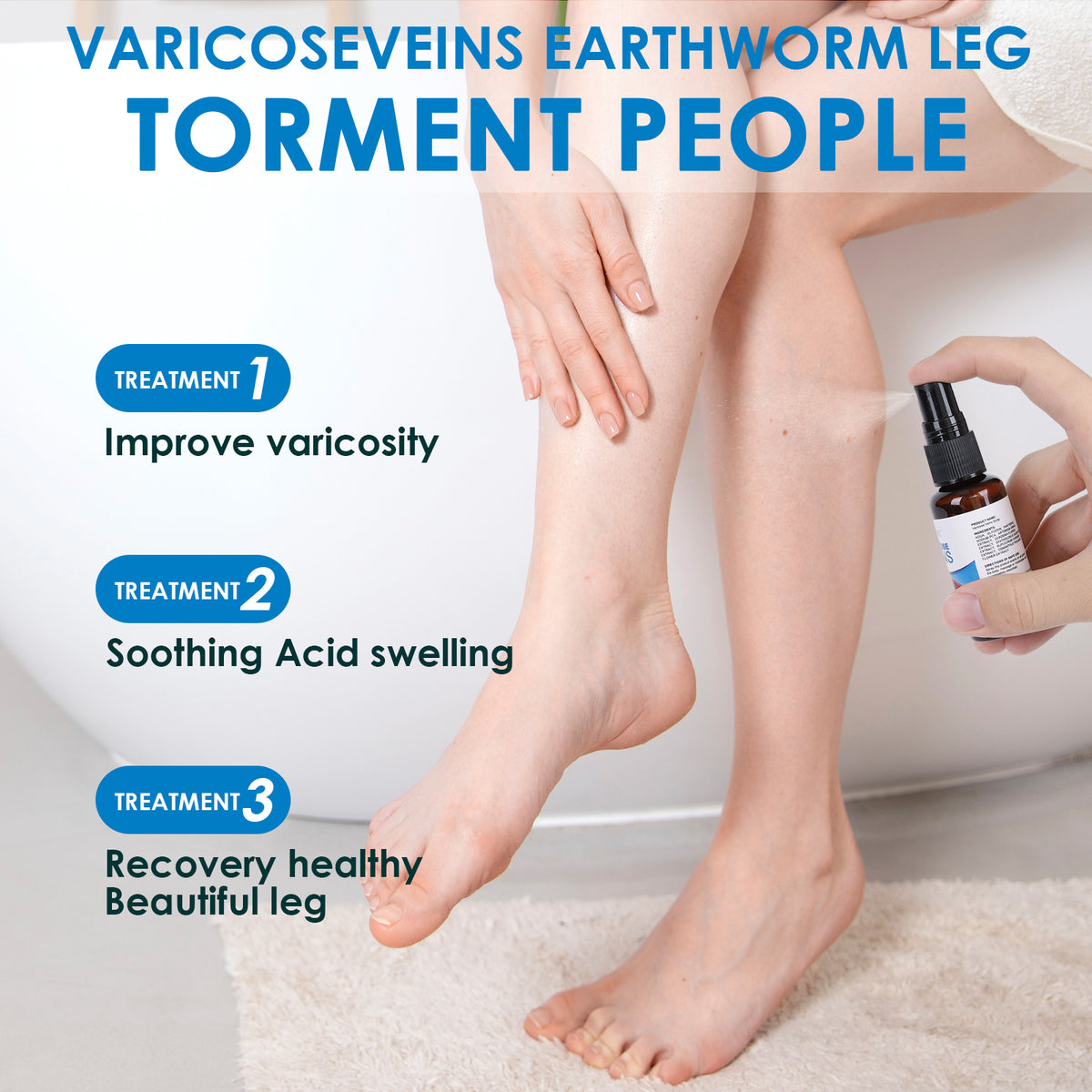 30ml Varicose Vein Spray Multi-Purpose Knee And Leg Care Spray Promote Blood Circulation - photo 3