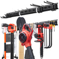 Garage Tool Organizer 49.5 Inch 600 Lbs Wall Mount Garden Tool Rack, Heavy Duty