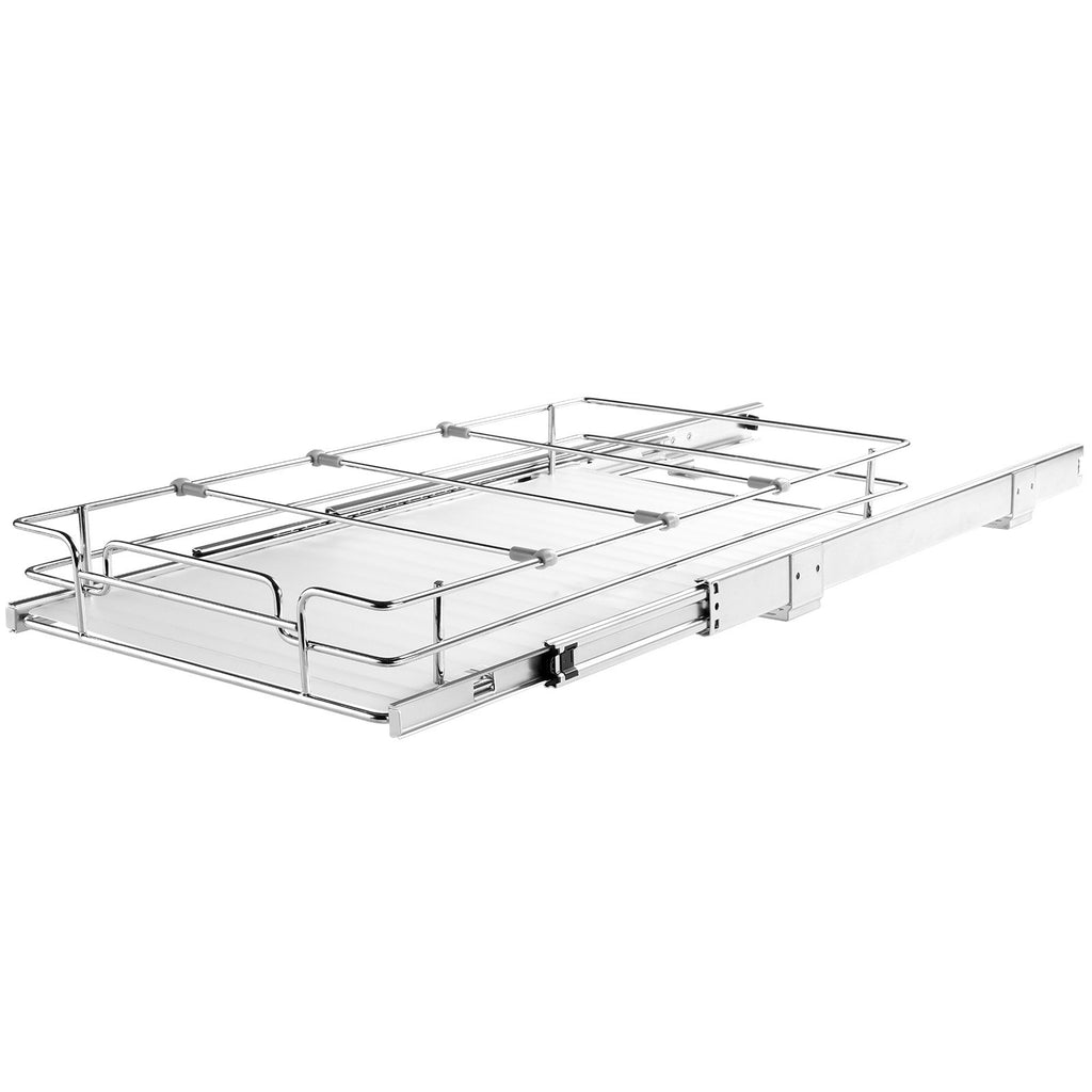 Pull Out Cabinet Organizer, Heavy Duty Slide Out Pantry Shelves, Chrome-Plated - photo 2