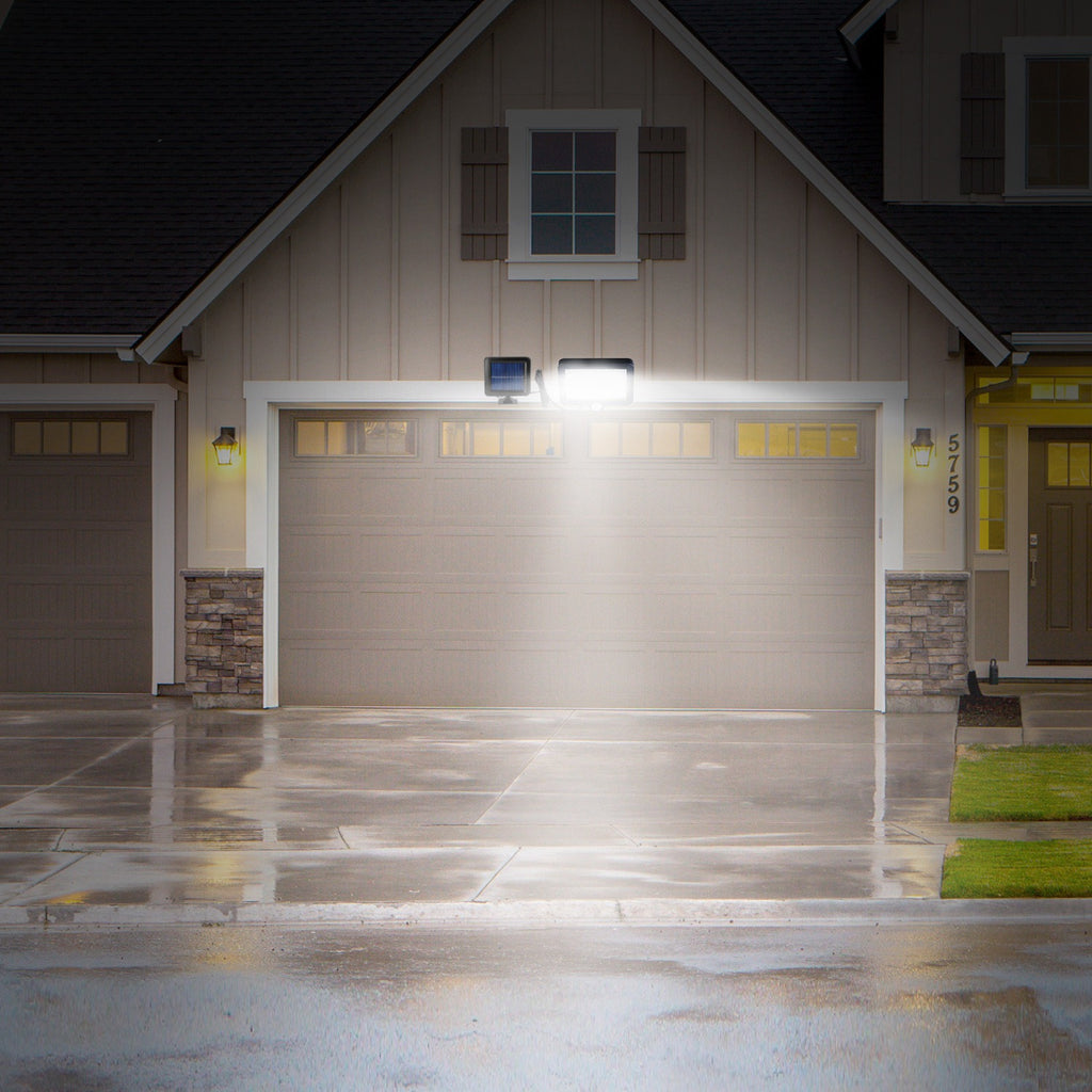 Solar Motion Sensor Flood Light Outdoor, IP65 Waterproof with Separate Solar Panel - photo 2