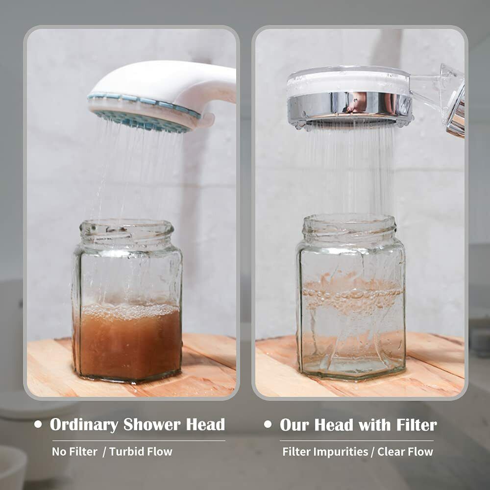 Shower Head,Filter Filtration High Pressure Water Saving 3Mode Soften Save Water - photo 10
