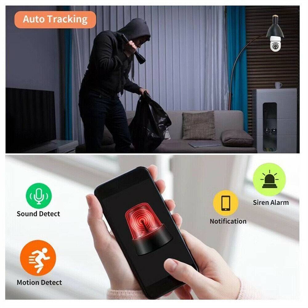 IR E27 Light Bulb Camera 1080P HD Wireless Wifi Smart Home Security Camera - photo 3