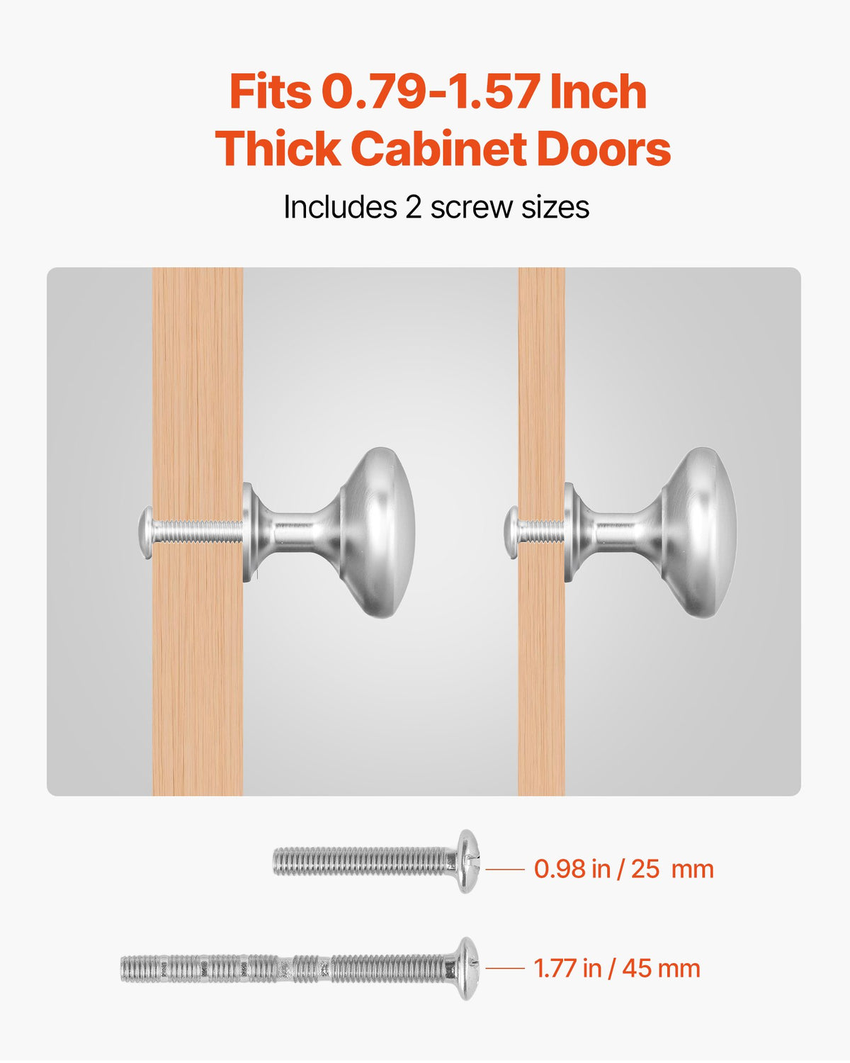 Cabinet Knobs, 25 Pack, 1.1 Inch Zinc Alloy Drawer Pulls & Door Handles - photo 3