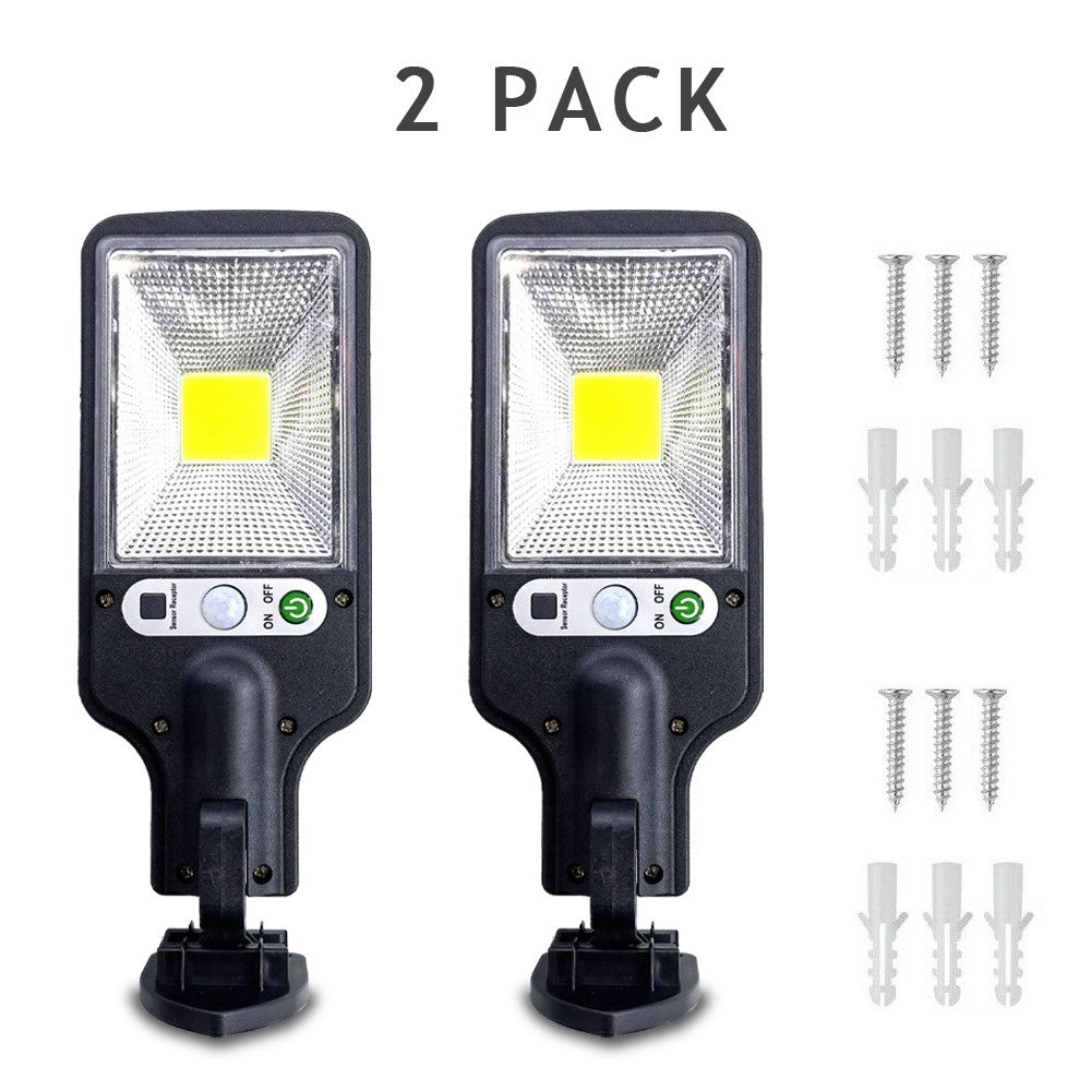 Solar Motion Sensor Lights Outdoor, 2 Pack Waterproof LED Security Wall Lights - photo 4