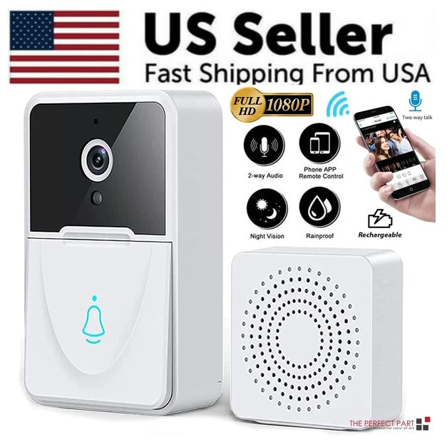Wireless Security WiFi Smart Doorbell Intercom Video Camera Bell Chime Door Ring - photo 4