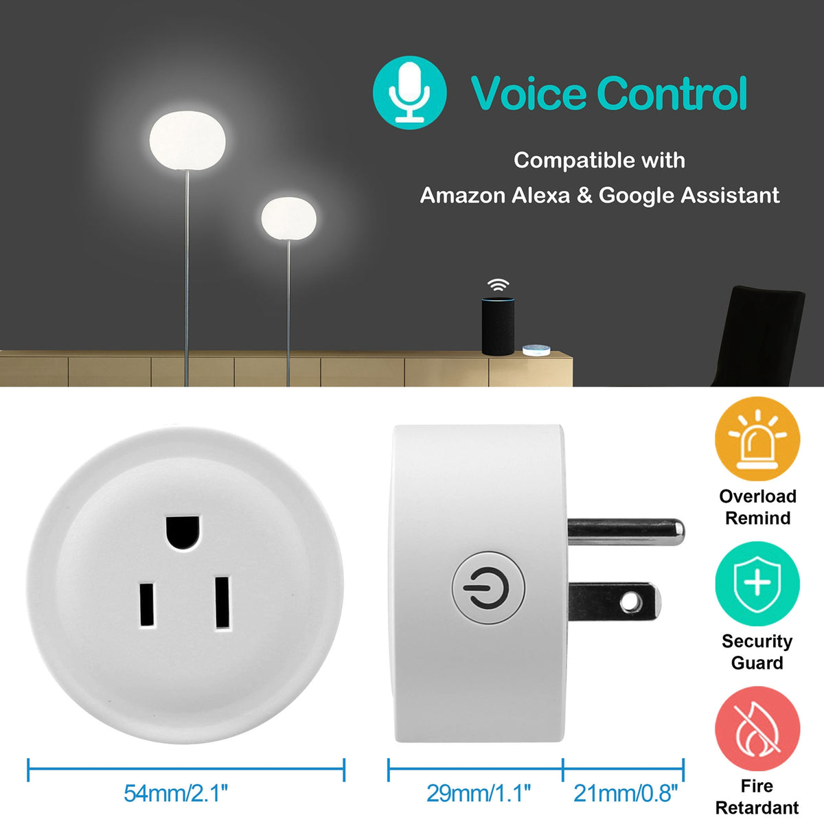 WiFi Smart Plug Outlet Wireless Smart Socket APP Remote Voice Control Timer - photo 6