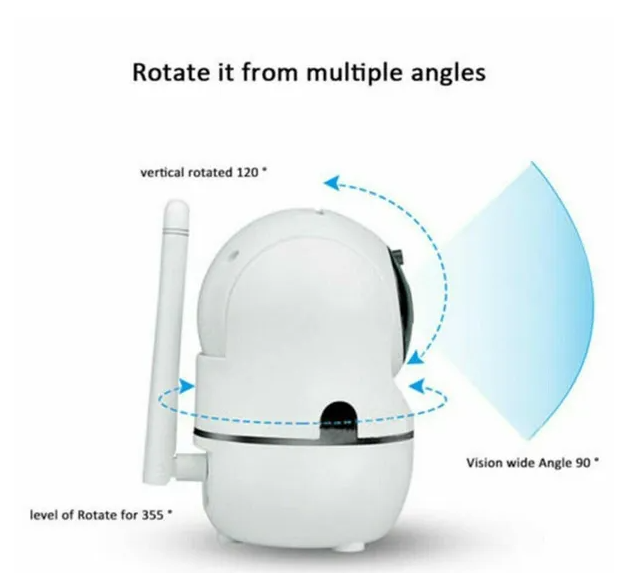 Indoor WiFi Security Camera — 1080P, Night Vision, Two-Way Audio - photo 1
